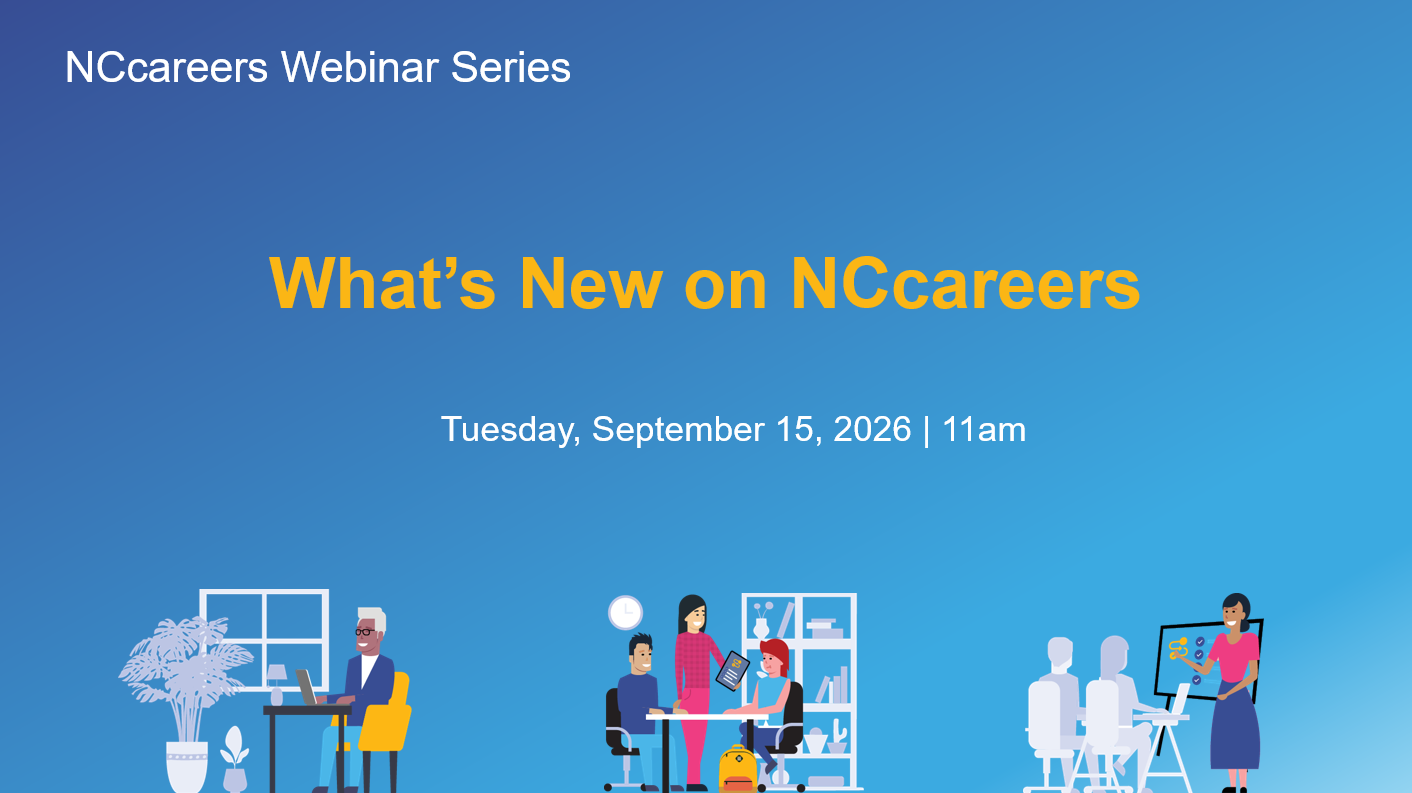 NCcareers webinar promotional graphic